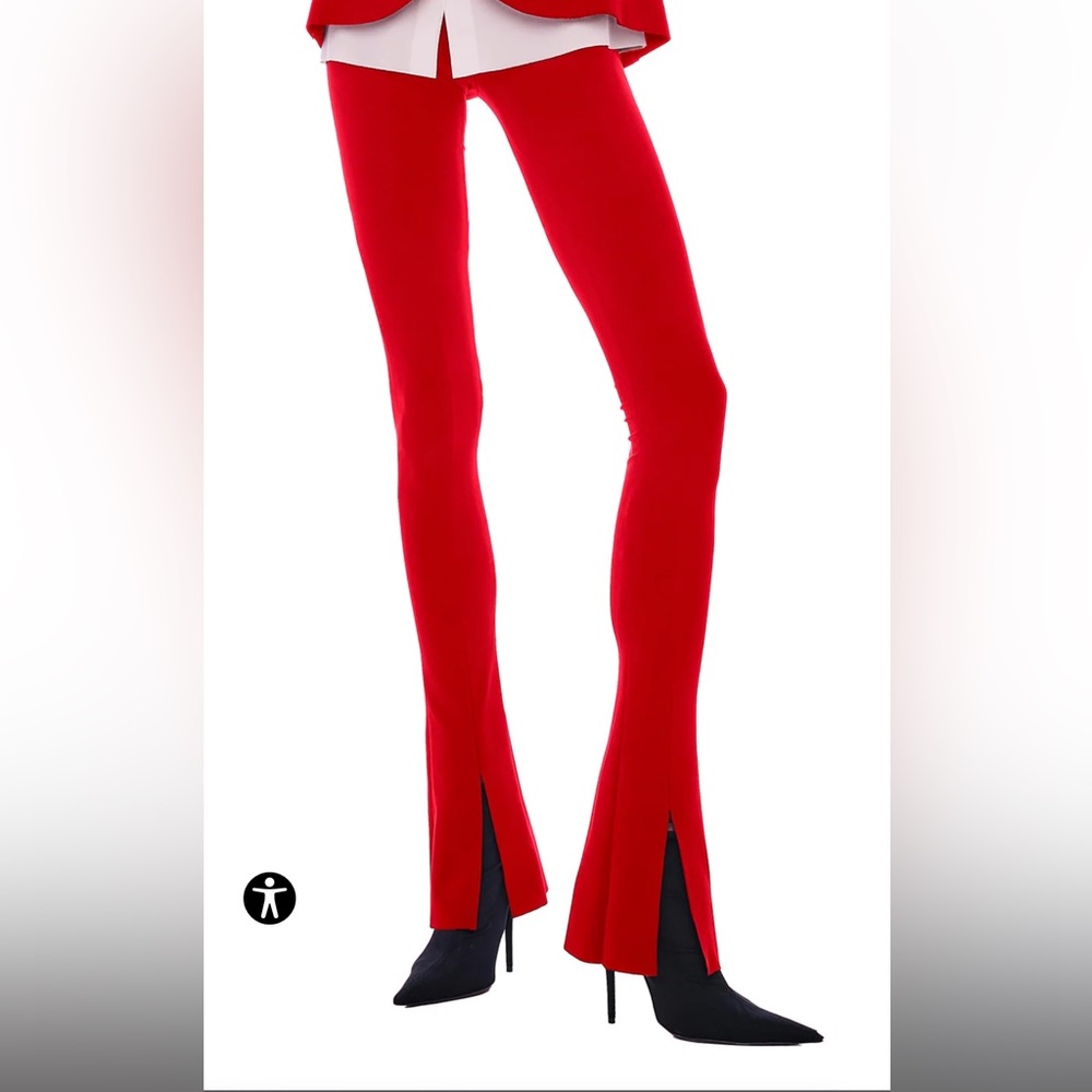 NWT NORMA KAMALI SPAT LEGGING SMALL- RED